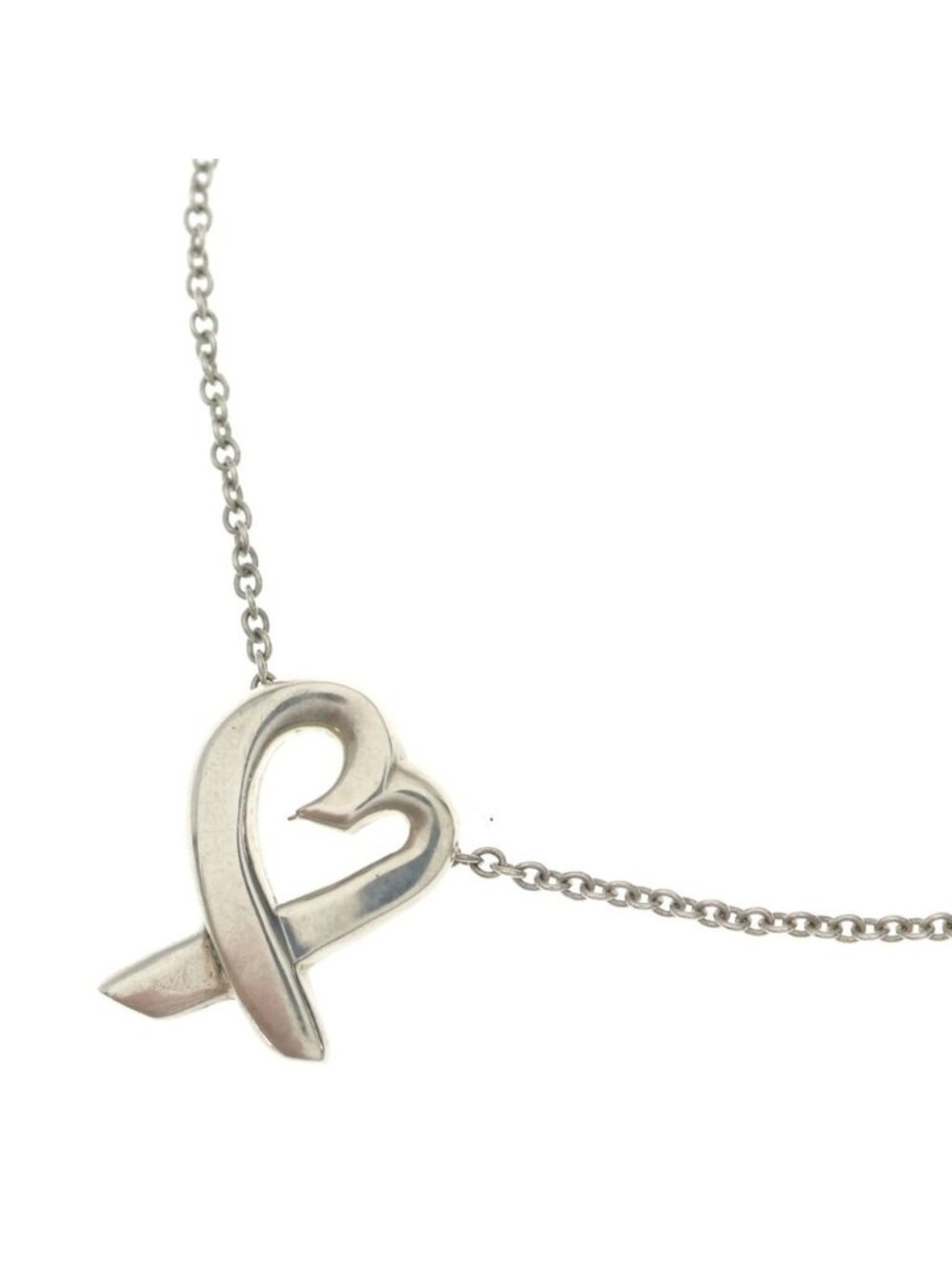 Tiffany & Co Loving Heart Necklace Silver
